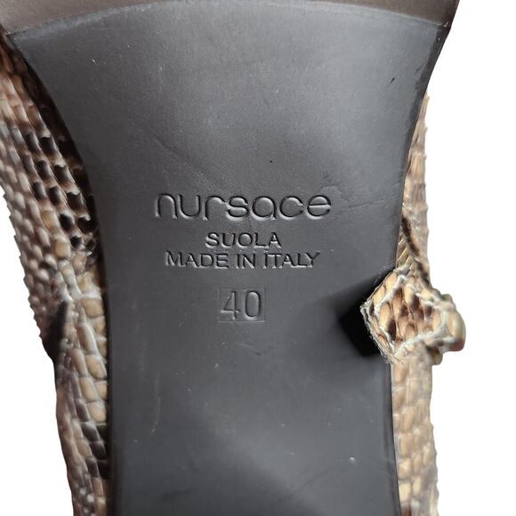 Teodosia lloyd women's python animal leather exotic pull - on ankle boots Sz 9.5 - Picture 9 of 9